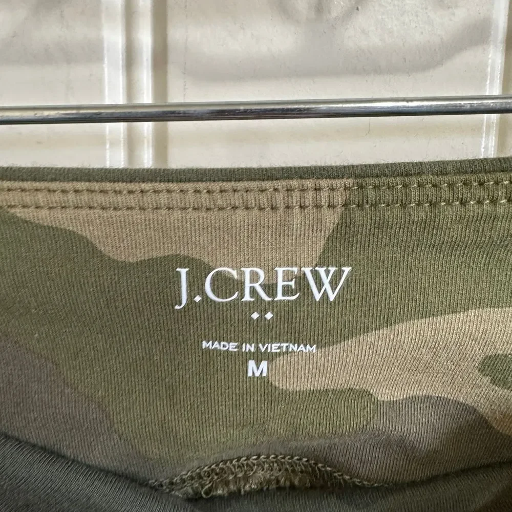 J.Crew Camo Print‎ High Waisted Leggings Athleisure Workout Pants Size M